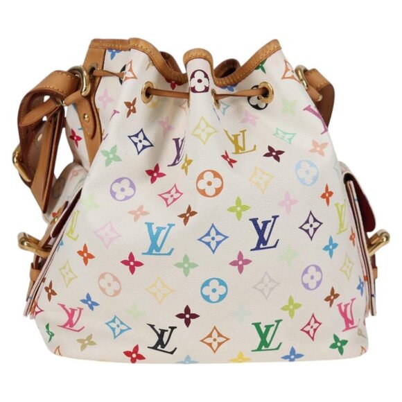 LOUIS VUITTON Monogram Multicolor Petit Noe Bag White M42229 LV Auth 121428AM - Picture 3 of 16